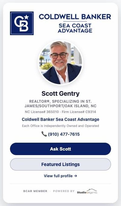 An agent’s ad card on an Advice4Homeownership article, with headshot, brokerage, license, phone number, an Ask button and a link to the agent’s profile